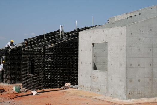 Sistema de formas pl�sticas da Metroform System diminui em 60% o prazo de entrega das obras, al�m de gerar 80% menos res�duos - Metroform System/Divulga��o