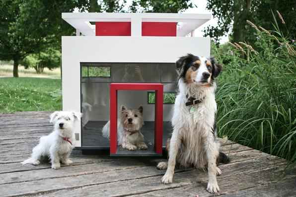 A empresa alemã Best Friend's Home criou casas de cachorro que lembram belas mansões em miniatura. Para quem gosta de cães e design, as casinhas oferecem a oportunidade de levar o bom da arquitetura para esses amigos fiéis. Na foto, o modelo Cubix   - Best Friend's Home/Divulgação