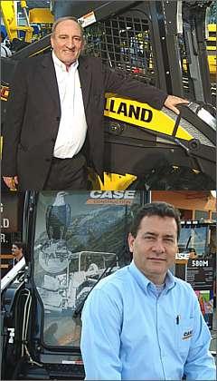 Gino Cucchiari, diretor de vendas da New Holland, e Roque Reis, diretor comercial da Case: momento � de reaquecimento, e setor est� longe da crise