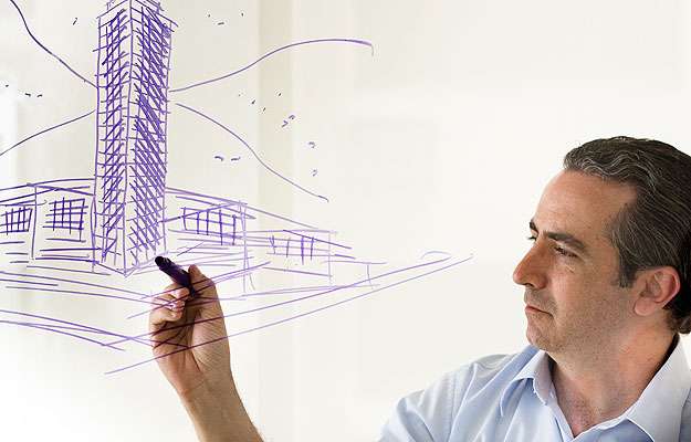 Arquiteto e urbanista Bernardo Falkasvolgyi, responsável pelo desenho do edificio (Divulgação/FalKasVolGyi) Arquiteto e urbanista Bernardo Falkasvolgyi, responsável pelo desenho do edificio (Divulgação/FalKasVolGyi)